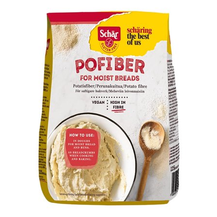 Schär Pofiber 125 g, Helse & Madvarer, Mel, Hvedemel
