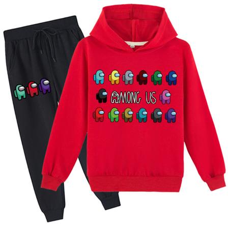 AmongUsCrewmateImpostorGameKidHoodieJumperTräningsdressSet 2 100cm