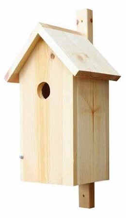 Nyby Bruk 6553 Fuglekasse med saltak, Dyr & stell