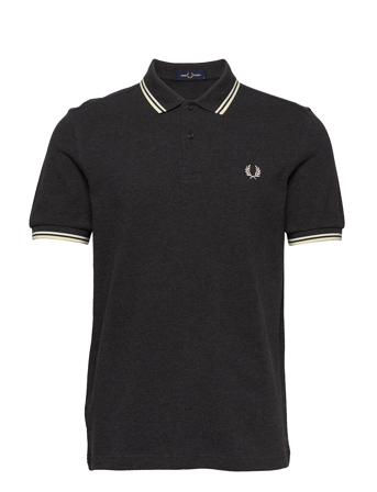Twin Tipped Fp Shirt Polos Short-sleeved Sort Fred Perry