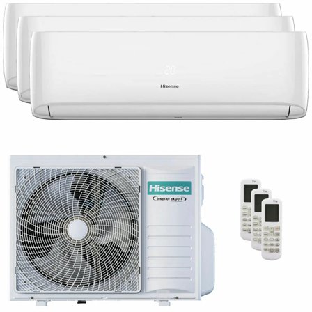 Condizionatore Hisense Hi-Comfort 2025 trial split 9000+12000+18000 BTU inverter A++ wifi unità esterna 8 kW