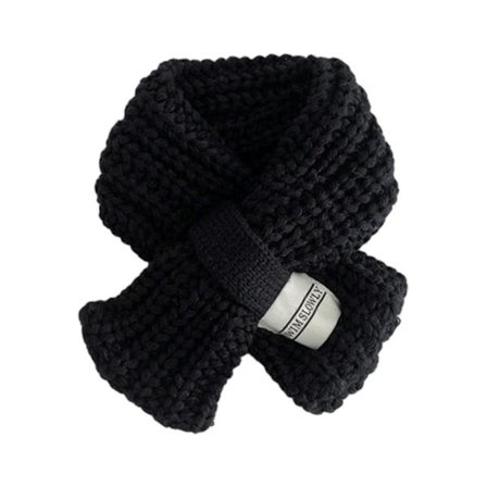 Trendy strikket skjerf for barn, vintervarmt, halsvarmer, gutter, jenter, strikket halsduk, trendy, vindtett halsbeskyttelse, gul