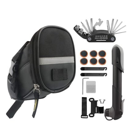 Cykelsadelväska Reparationsverktyg Kit Cykling Baksätesväska med reparationsverktyg med pump Mountainbiketillbehör