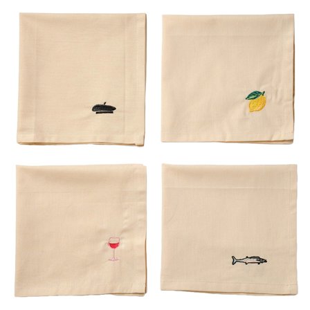 Midnatt Lautasliina 40x40 cm 4-pakkaus