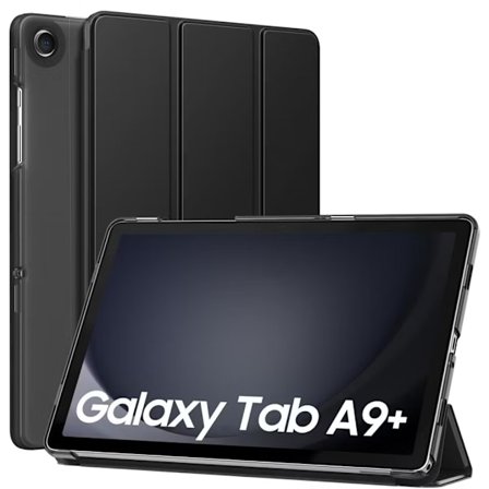 Samsung Kompatibel med Galaxy Tab A9+ tri-fold deksel med stativ - Svart