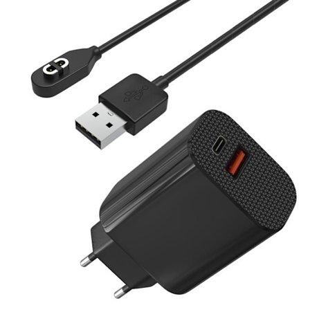Lader 12W + Kabel Kompatibel med AfterShokz Shokz OpenRun OpenComm Aeropex - Opladning Ur Phonillico