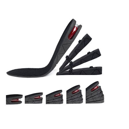 Usynlige innleggssåler for høydeøkning, fra 3 cm til 9 cm, høydeøkningspute, justerbar (9 cm)