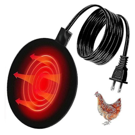 Fjerkræ Vandvarmer - 30w Opvarmet Pude, Vinter Vandvarmet Pude, Velegnet Til De Fleste Metalspande-hao