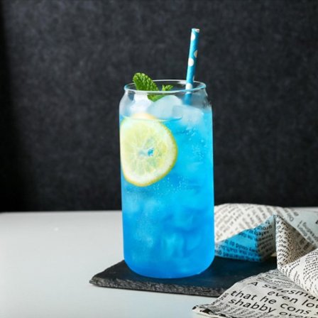 2 stk. drikkeglas dåse kop kaffekrus, glas dåse kop, bambus låg, glas sugerør 395ml/580ml, 50% tilbud (S, gennemsigtig)