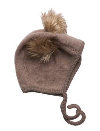 Wool Beanie W. Pom Pom Mikk-line Beige