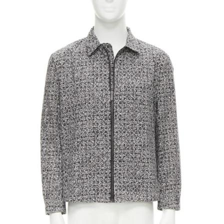 Bottega Veneta Vintage, Pre-owned Cotton outerwear Grijs, Dames, Maat:M,Katoen,print