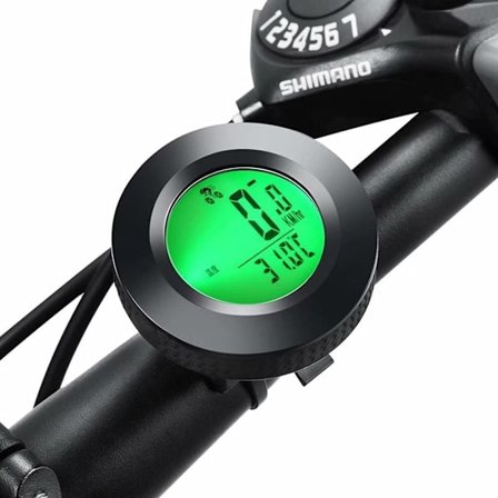 Multifunktionel Trådløs Trefarvet Baggrundsbelyst Computer Speedometer, Udendørs Vandtæt Cykel Cykel Pedometer Speedometer