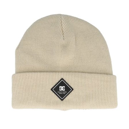 DC - Beige cuff Beanie - Label Beanie Oatmeal Cuff @ Hatstore