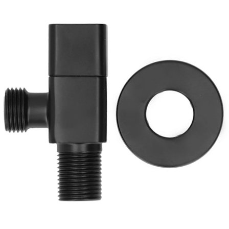 G1/2 Kulmaventtiili Sekoittaja Veden Sulkuventtiili Kylpyhuoneen WC-pesuallas Lisävaruste Musta