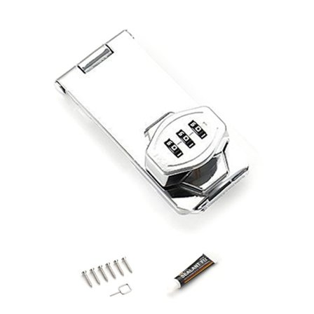 Skuffe Kodelås 3-cifret Kombination Kabinet Hasp Lås Skabe Nøglefri Lås Privatliv Adgangskode Lås til Kontor Hjem