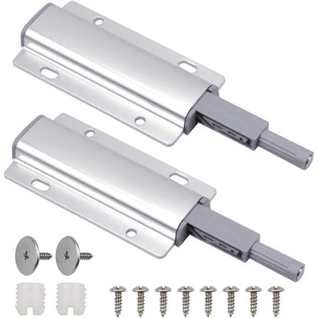 Push-to-open dørlåse 2-pak skab magnetisk push-lås