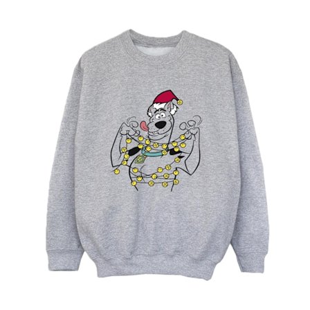 Scooby Doo Pojkar Jul Klockor Sweatshirt 3-4 År Sport Grå