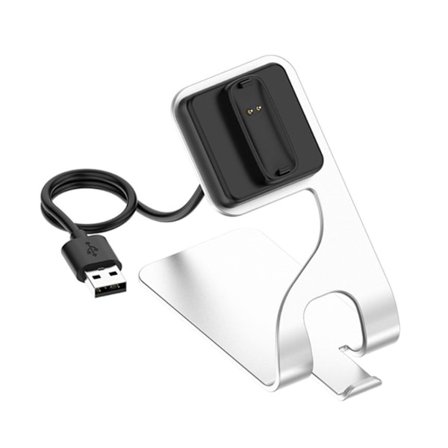 Fitbit Ace 3 / Inspire 2 opladningsdock stander - Sølv