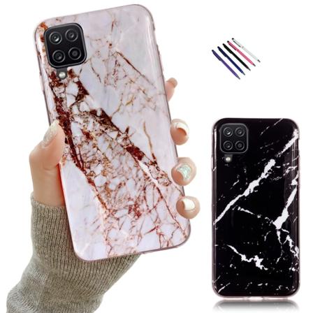 Uppgradera med Samsung Galaxy A12/A12 5G - Marmorskal! Svart