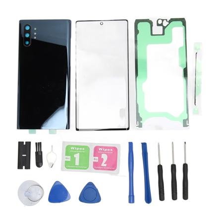 Bakre glassdeksel erstatning perfekt passform foran ytre glasskjermdeksel for Samsung Galaxy Note 10 Plus