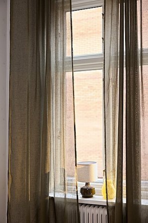 Jotex - Vorhang Mit Leinenstruktur Im 2er-pack olivgrün - LIZZIE - Kaufe Leinengardinen bei Jotex