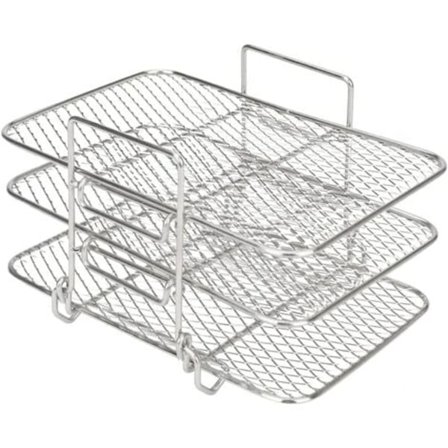 Air Fryer-ställ för Ninja Dual Air Fryer - 304 Rostfritt stål - Multifunktionella tillbehör kompatibla med Ninja DZ201 / DZ401 / AF300UK / AF400UK/NC/