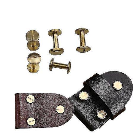 Buet Bælte Skrue Læderhåndværk Chicago Søm Massiv Messing Nitter Stud 4-10mm 8mm