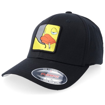 BOOM - Negro flexfit Gorra - Smoke Little Duck Patch Black Flexfit @ Hatstore