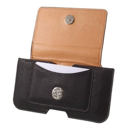 Etui Pochette Casett med Horisontell Klips och Kortfack för PUNKT MP02" (2018) > Svart