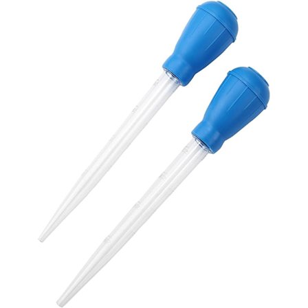 Manuell fiskakvarium vattenväxlare akvariedropp, 2 st 30 ml akvarium ren pipett dropp, fiskakvarium rengöringsavfallsborttagare, akvarium grus 