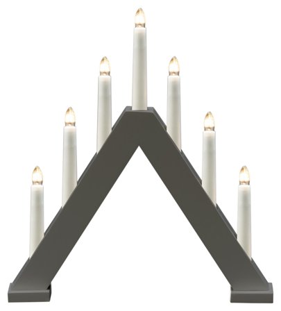Konstsmide 3930-205 Adventsljusstake 7 ljus Vit, Belysning