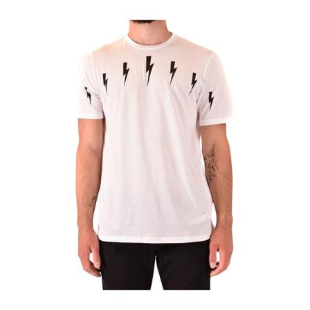 Neil Barrett, T-shirts Beige, Heren, Maat:L