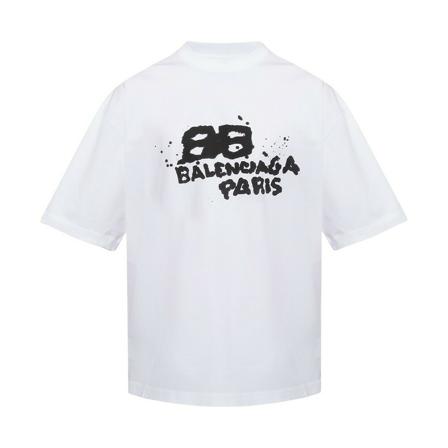 Balenciaga, T-Shirts Wit, Heren, Maat:2XL