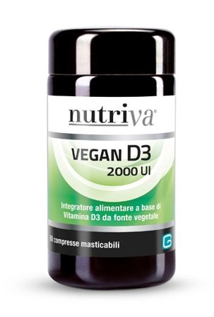 Nutriva Vegan D3 2000 UI - 60 Compresse Vitamina D Vegana