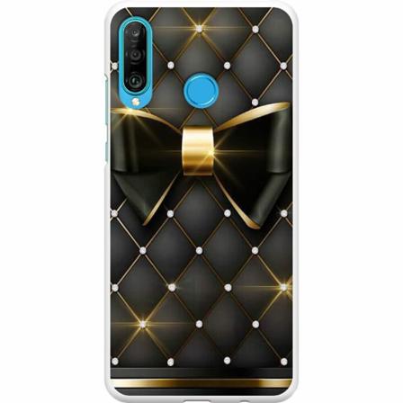 Huawei P30 Lite Premium Skal Gyllene Rosett
