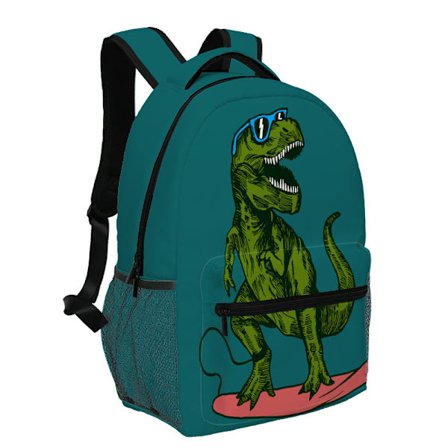 Skolryggsäck Skateboard Dinosaurie Tonåringar Flickor Pojkar Skolväska