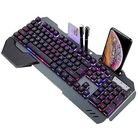 Desktop Laptop Mechanical Keyboard Rgb Led Backlight Plug And Play Ergonomic Design Waterproof Gaming Keyboard Rgb Backlight
