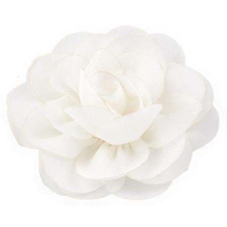 Rose Flower Hårklämma Blommigt Anknäbb Klämma Hvit White