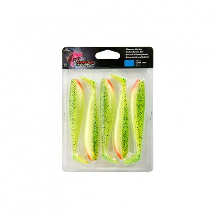 Zander Pro Ultra UV 12 cm/4.75'' Lemontiger 5-pack