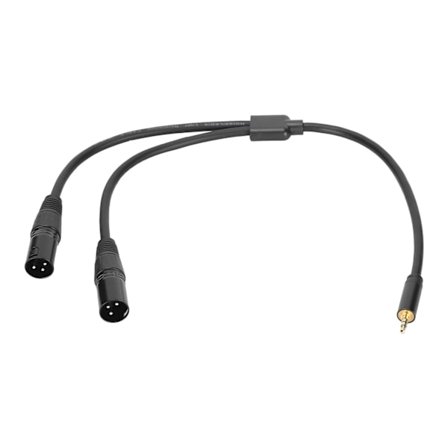 JORINDO DualXLR Hann til 3.5mm 1/8in Hann Kabel Audio YSplitter Mikrofon Tilkoblingsledning