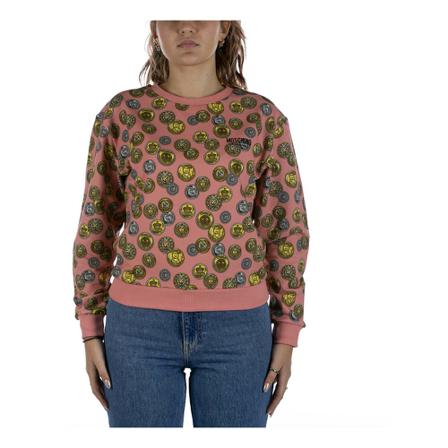 Moschino Round-neck Stickat rosa, Dam, Dam, Storlek: M