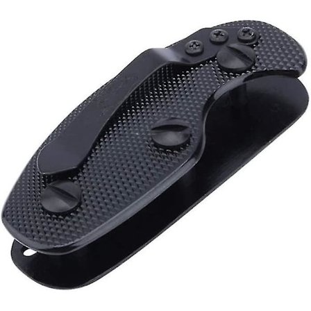 Nøkkelholder Nøkkelarrangør Kompakt Nøkkelholder Aluminiums Klips Nøkler Mappe Svart (1 stk)