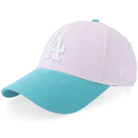 New Era - MLB Rosa adjustable Keps - Kids Los Angeles Dodgers Corduroy 9FORTY Pink/Mint Adjustable @ Hatstore