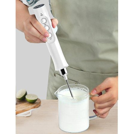 Elektrisk Handmixer med 3 Lägen - Mjölkskummare, Blender och Visp