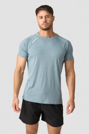 ICANIWILL - Tri-Blend Clean Tee Pale Blue - Heren - sportkleding van ICIW