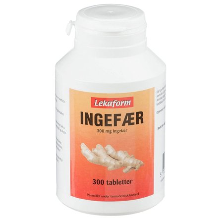 Lekaform Ingefær 300 mg 300 tabl, Helse & Madvarer, Ingredienser, Ingefær
