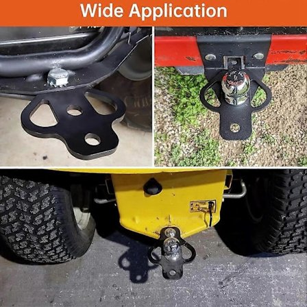 3-veis tilhengerfesteadapter med bolt for ATV gressklipper