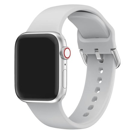 Apple Watch Series 5 40 mm klockarmband i silikon - Ljusgrå