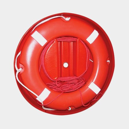 Koło ratunkowe Lalizas Lifebuoy Ring SOLAS with Case, Ø73/44 cm, czerwone, 2.5 kg + 30 metrów liny ratunkowej + skrzynka do przechowywania - Jachtowa