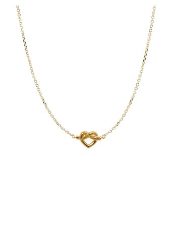Jane Koenig Tied Heart Necklace - Gold - ONE SIZE 38
